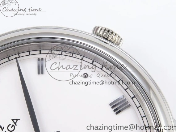 0325 ZipUp De Ville Date SS MKF 1:1 Best Edition White Dial Roman Marker on Black Leather Strap A 7741